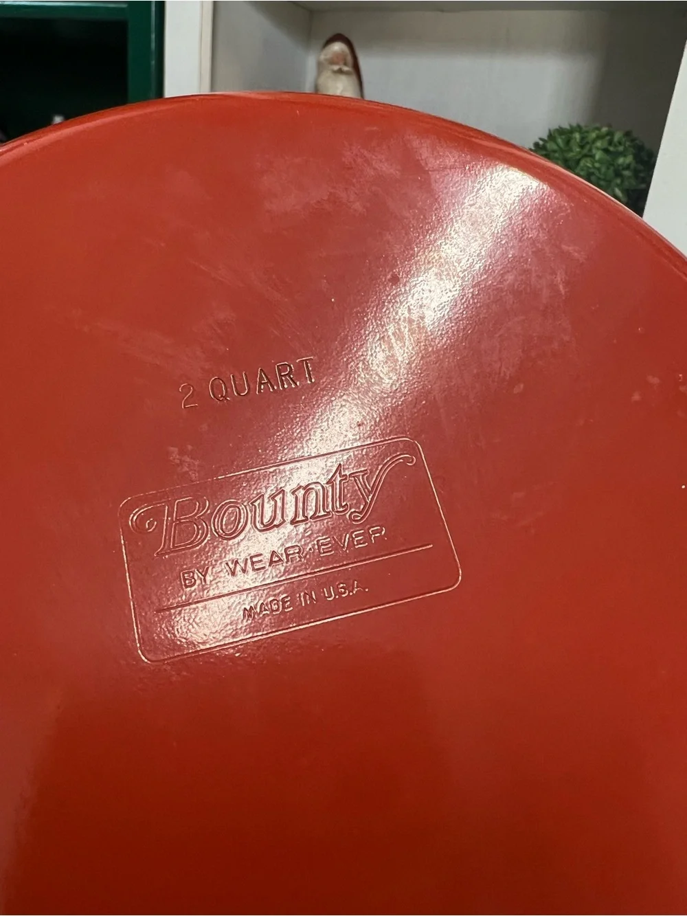 Vintage mid century cookware bounty by wear ever red ombré 2 quart grandma core